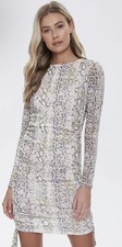 Forever 21 Women Size SMALL MULTICOLOR Snake Print Bodycon Dress NEW WITH TAGS