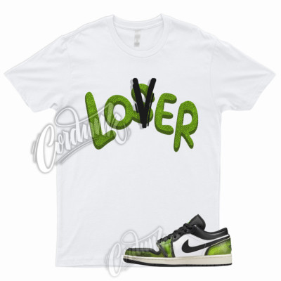 LO T Shirt for 1 Low SE Wear Away Electric Green Snake Skin 6 Lime Retro Neon