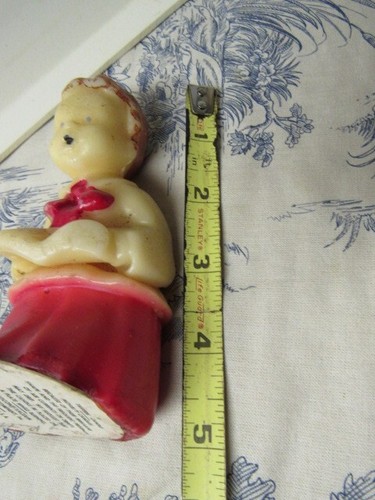 Vtg. Promo Socony Christmas Caroler Girl Tavern Candle - Picture 11 of 11