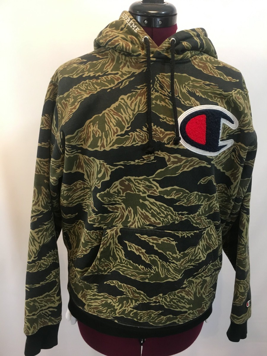 Supreme x Champion FW15 hoodie SMALL Camo EUC | eBay