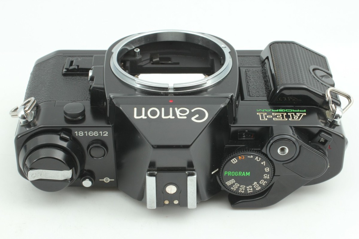 Exc+5] Canon AE-1 P Program Black SLR Camera w/ New FD 50mm