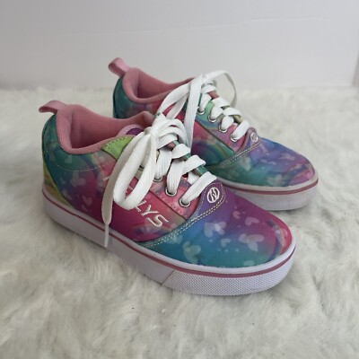 Heelys Youth Kids Girls Pro 20 Ivory Ella Skate Wheel Pink Multi Tie Dye  Shoes