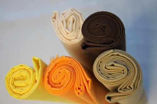 5 Stück Baumwollstoff Patchwork Stoffe DIY 50x70 cm "Traum" UNI Stoffpaket Nähen - Bild 7 von 12