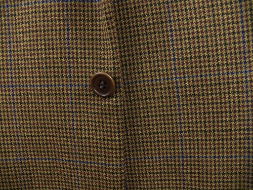 GIACCA BLAZER CANALI DA UOMO 50 40 R MARRONE BLU ROSSO CHECK 100% LANA MADE IN ITALY - Foto 6 di 9