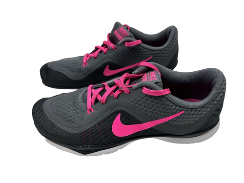Nike Womens Flex Tr 6 Running Shoes Womens 10 Gray & Pink 831217-003 Training - Picture 8 of 8