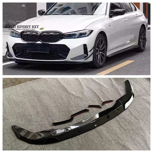 For BMW 2023-24 M340i V Style Black Front Bumper Lip Body Kit Special Offer - Picture 10 of 10