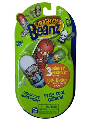 Mighty Beanz 3 Beanz Set, Collectible Original Series 1 in Green Package
