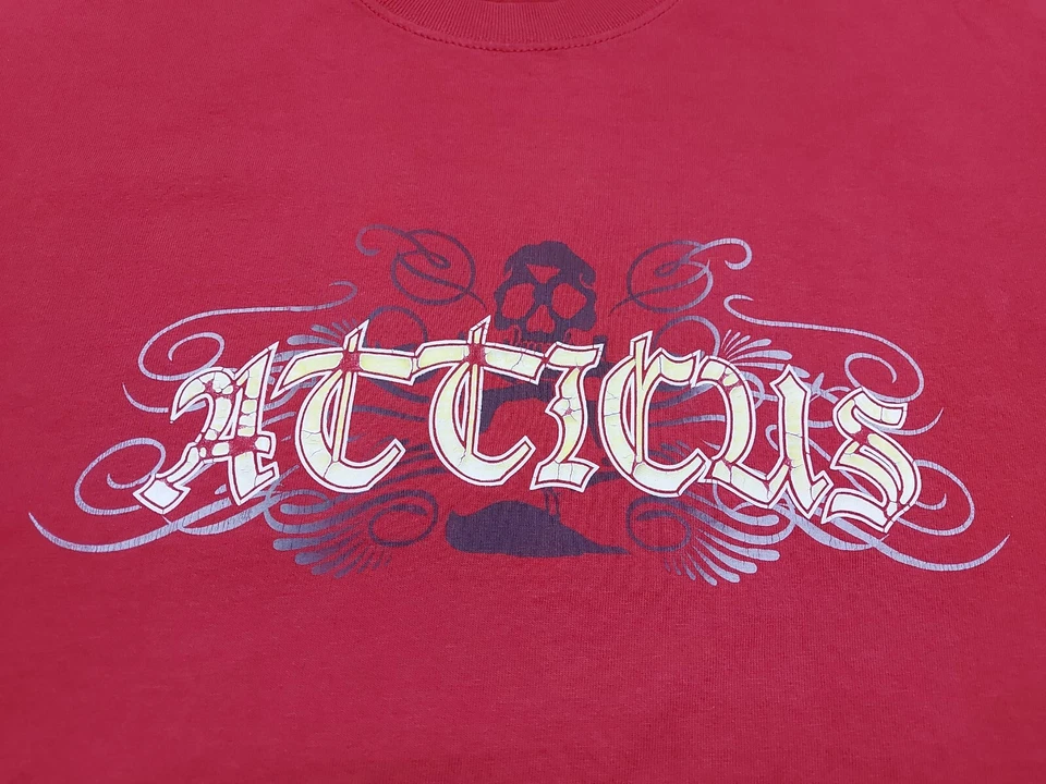 Camiseta roja de doble cara vintage años 90 Y2K Atticus Clothing talla XL Foto 4 de 4