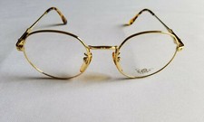 VINTAGE ROLLING DE RIGO OCCHIALI MOD. 628 COL. 236 GOLD OPTICAL FRAME MADE ITALY