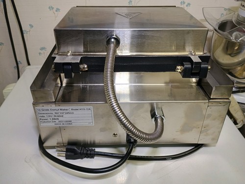 Commercial or heavy duty home electric grid doughnut maker 12/dozen hyx-12a - Picture 11 of 13