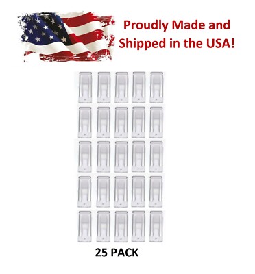 Clear Plastic Mini Roof Snow and Ice Guard - 25 Pack | Prevent Sliding Snow 