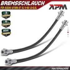 2x Bremsschlauch Bremsschläuche Hinterachse für Suzuki Vitara ET SJ X-90 1.0-2.0