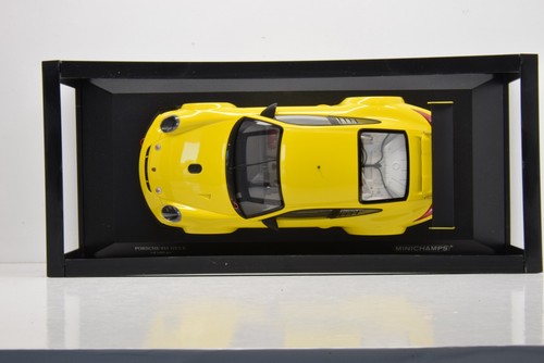 PORSCHE 911 GT3 R STREET 2010 YELLOW MINICHAMPS 1/18 NEUVE EN BOITE - Foto 8 di 9