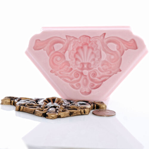 Scroll work Silicone Mold Fondant Chocolate Sugar Resin Polymer Clay Metal (749) - Picture 7 of 9