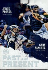 2018 Panini Diamond Kings #PP15 Gary Sanchez / Jorge Posada Past and Present