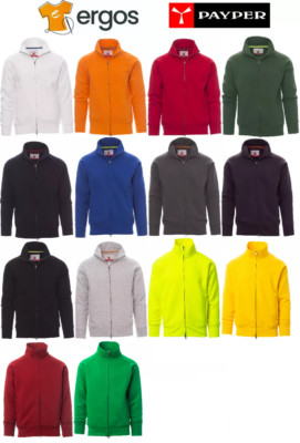 PAYPER Panama+ Herren Sweatshirt Baumwolle mit durchgehendem Reißverschluss Langarm Winter