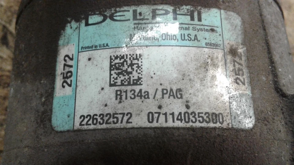 Б/у компрессор кондиционера подходит: 2005 Pontiac Sunfire 2,2 л VIN F 8-значный класс 4-134 - Изображение 2 из 4