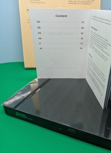 Masterizzatore sottile CD DVD cavo integrato + alimentaz USB SPEDIZIONE GRATUITA - Foto 10 di 13