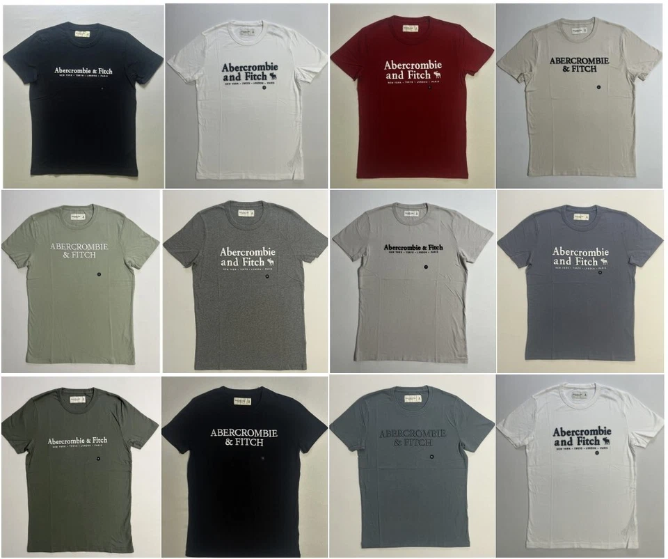 Abercrombie & Fitch Men's Applique Graphic T-Shirt A&F Logo Size XS S M L XL XXL - Image 2 of 3