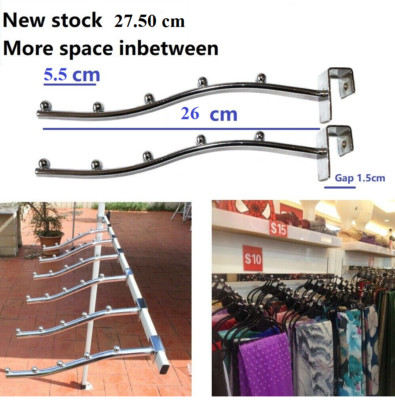 27.5cm Waterfall Garment clothing Hanger Rack 5 Bead Market Stall ...