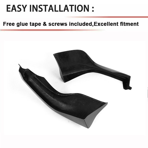 For BMW E60 E61 M Sport 03-09 Carbon Front Bumper Splitters Flaps Spoiler Lips - Picture 10 of 12