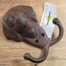 Garderobenhaken Hund Hunde Gusseisen Wandhaken Haken Kleiderhaken HG-025T
