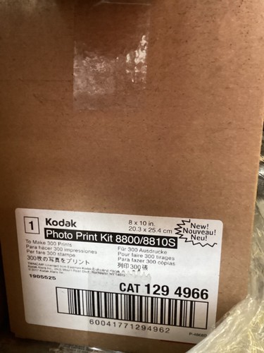 Kodak Photo Print Kit 8800 8810S 8x10 Thermal Paper & Ribbon 300 prints 1294966 - 第 1/4 張圖片