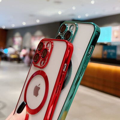 Custodia Magnetic Chiara Per IPhone 16/15/14/13/12/11, Cover TPU Trasparente Con Anello Magnetico (MagSafe)