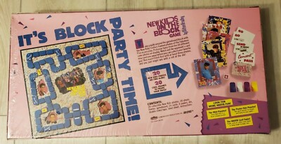 NEW! New Kids on the Block Board Game 1990 Milton Bradley Factory
