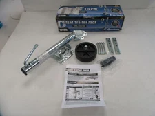 OVERTONS 1000 LB OFFSET SWING UP TRAILER JACK ZINC COATED 321543 MARINE BOAT