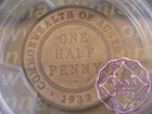 Australia 1933 Halfpenny PCGS MS63RB