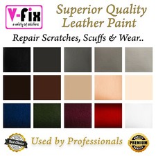 Leather Touch Up Repair Paint - VARIOUS COLOURS - Sofa / Car - 10ml Custom Dye