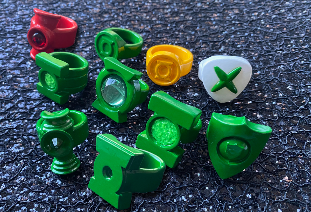 Kyle Rayner Ring Replica, Green Lantern, Earth 1, DC Comics, JLA, Justice  League