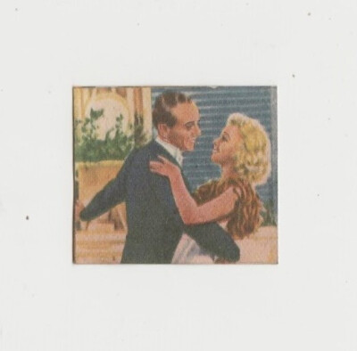 Fred Astaire + Ginger Rogers 1954 Aguila El Cine Paper Stock Trading Card E1