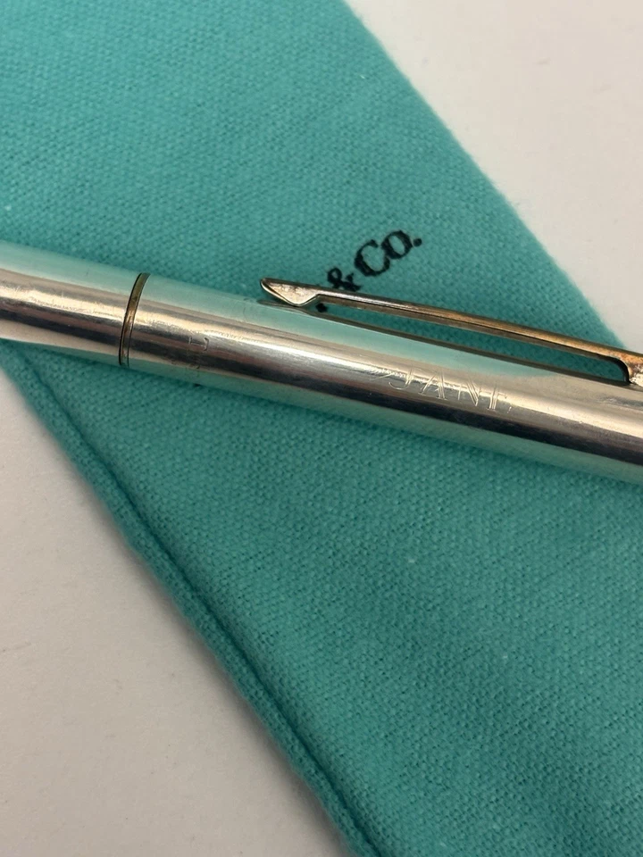 Tiffany & Co. Vintage Sterling Silver Ballpoint Pen New Ink (monogrammed Jane) - Image 2 of 3