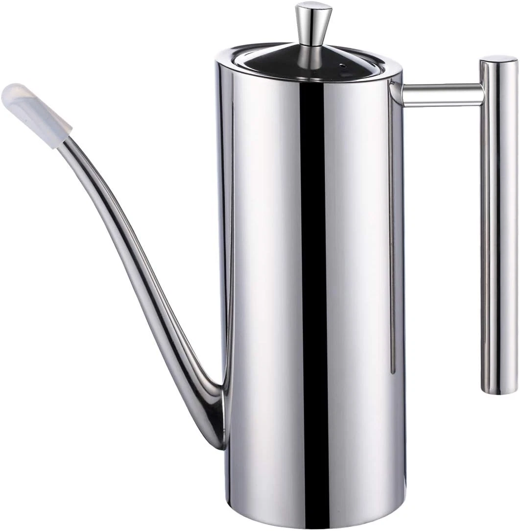 Sumerflos Olive Oil Dispenser Bottle Stainless Steel, 700Ml/24Oz Drip-Free Pouri