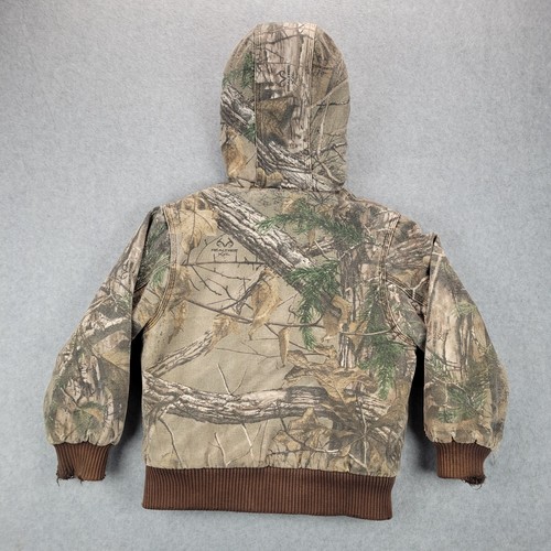 Carhartt Hooded Jacket Coat Unisex Toddler XXS Mossy Oak Camo Insulated 4-5 - Bild 16 von 17