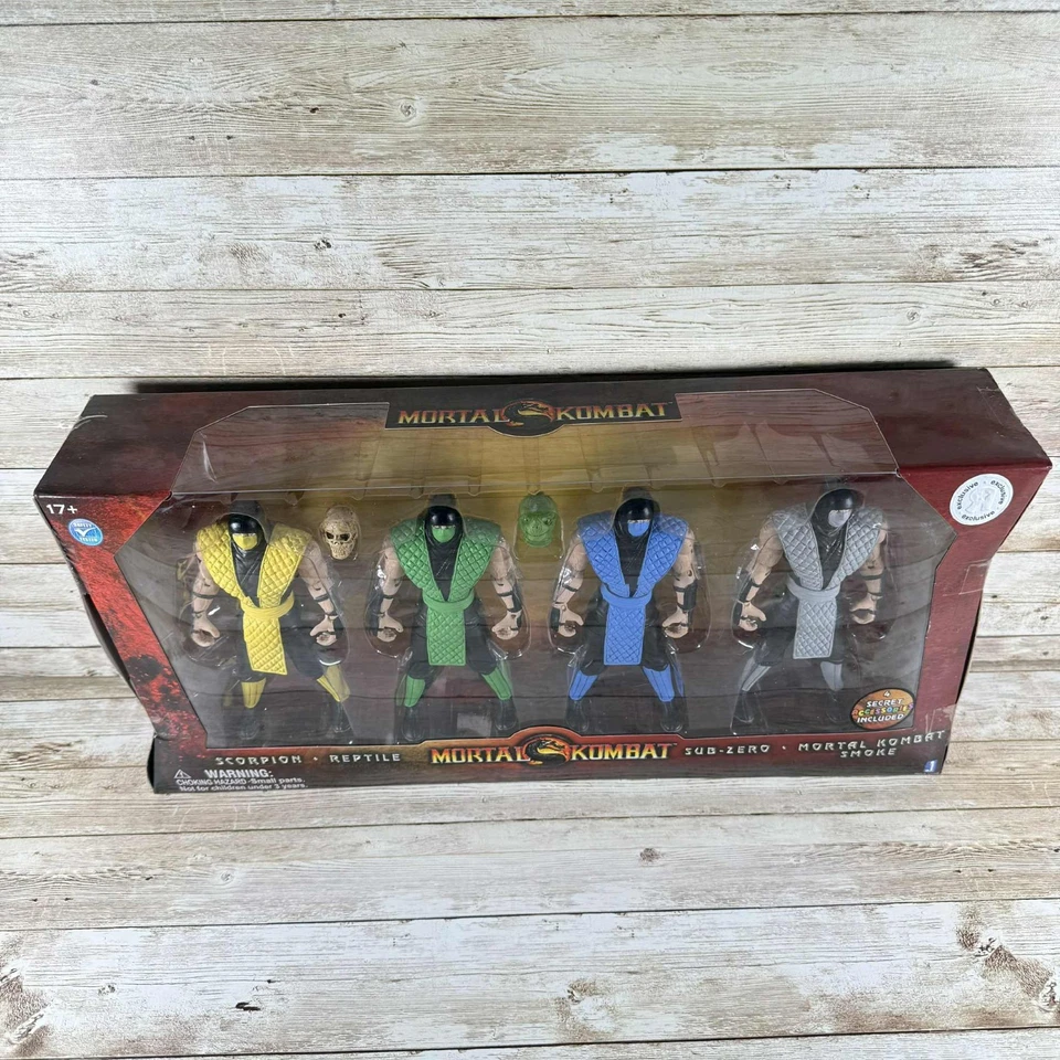 Paquete de 4 figuras clásicas de Mortal Kombat Toys R Us exclusivas nuevas* en caja* Foto 4 de 4
