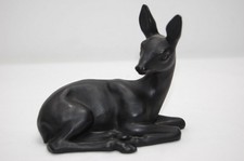 BUDERUS Kunstguss Figur " Liegendes Reh " Eisenguss