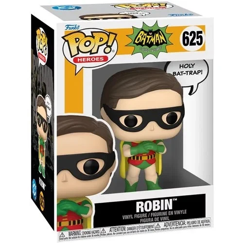Funko POP! Robin Saying 1966 Classic TV Series Batman Figure 625 + Protector