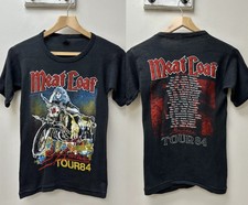 Meat Loaf Bad Attitude Tour Band short sleeve black color 2 side T-Shirt VK12496