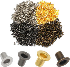 2MM Tiny Grommets Eyelets 800 Pcs, Self Backing Eyelets for Bead Cores, Clothes,