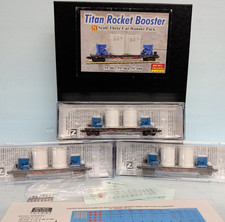 N Scale Micro-Trains Titan Rocket Booster 3 car set United Technologies OOP