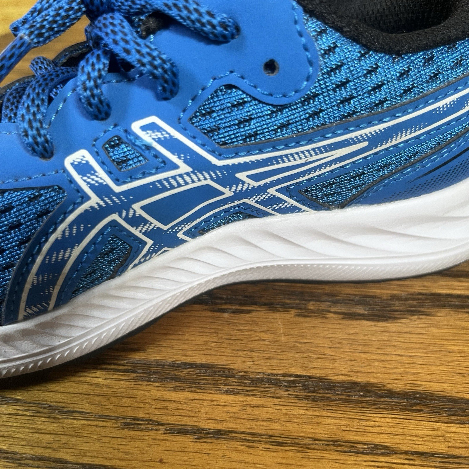 ASICS “Gel Excite 9” Shoes Sneakers Blue ~ Boys Size 1 ~ GUC ~ See And Read All thumbnail 8