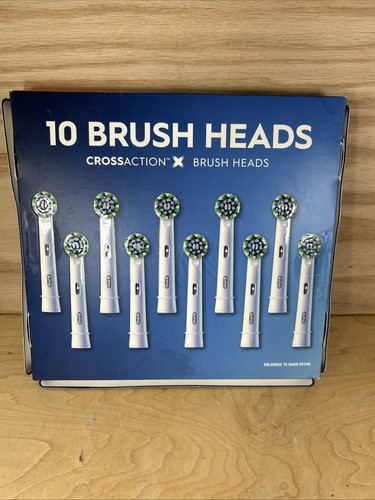 Oral-B Cross Action X - Replacement Brush Heads 10ct X-Shaped Bristles New OB - Picture 6 of 8
