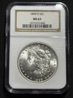 1898 O $1 Morgan Silver Dollar NGC MS63 - Beautiful Coin - Soap Box