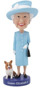 Queen Elizabeth II Collectible Figurine – Royal Bobbles – Excellent Condition