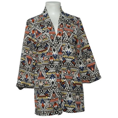 Bebe Plus, Blazer, Größe: M, Hardal, Weiß/Mehrfarbig, Elasthan/Polyester #gAu