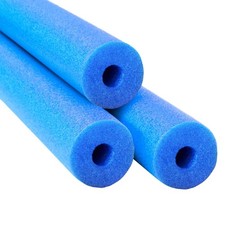 Blue Pool Noodles Swimming Hollow Core Foam Tube, Floating Thick Noodles for