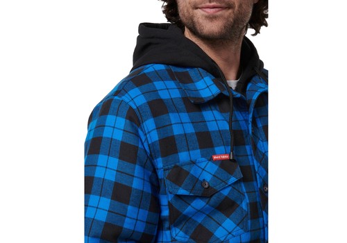 Hard Yakka Heritage Quilted Flannel Hoddie Shacket Mens - WorkWearZone - Bild 12 von 22